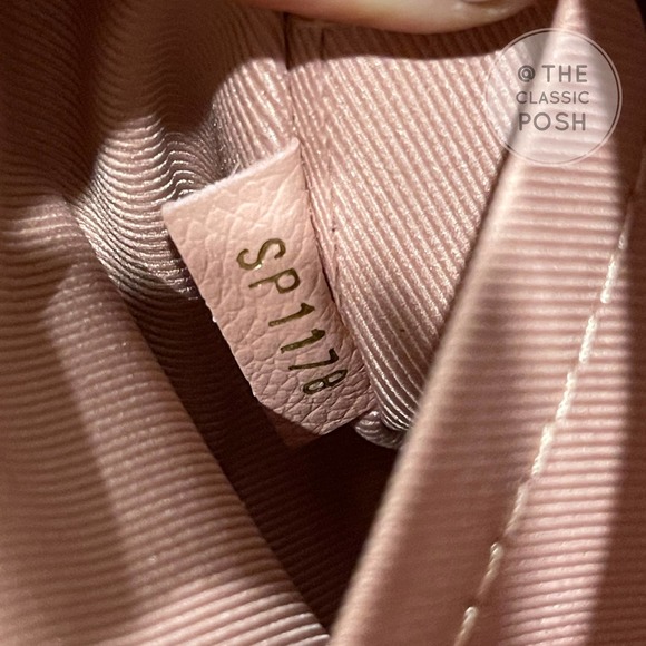 LOUIS VUITTON Blanche BB Rose Poudre Empreinte Crossbody BAG SP1178 - Picture 14 of 15